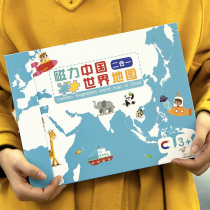 Children Magnetic China map puzzle 2-3-4-year-old 6 baby World Magnetic puzzle young children Early teaching Puzzle Toys