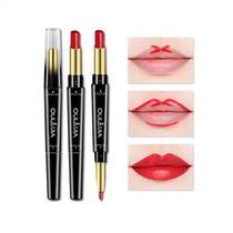 Ollis lipstick lip liner female student is not easy to decolorize hook line double-head rotating lip pen matte drawing lip pen