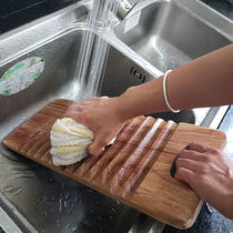 Hand-held washboard household solid wood washboard single-sided washboard non-slip anti-mildew-free camphor wood washboard