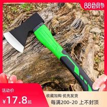 Household reinforced chopping wood axe logging axe outdoor hand axe self-defense chopping wood bones forging fire axe woodworking axe