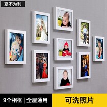 Photo framed living room photo wall decoration hanging wall free of holes ins photo studio photo frame 7 inch frame wall room