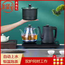 Fully automatic upper kettle electric heat burning kettle tea special Gongfu tea table integrated bottom water pumping type tea set
