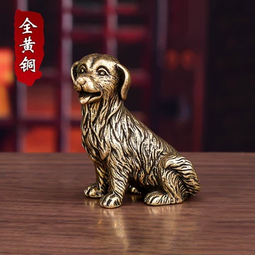 生肖狗 黄铜摆件 古美术风 可收藏 / 当镇纸 摆件金狗-摆件金狗促销价格、摆件金狗品牌- 淘宝