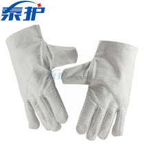 Double layer full canvas glove Lauprotect electric welding Protective gloves All-lining Gary 24 Line abrasion resistant pure cotton thickened
