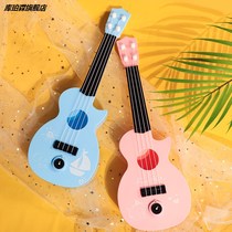 Childrens guitar toys can play ukulele birthday gift musical instrument puzzle brain baby 34-6-year-old girl