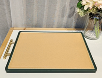 Department store special light luxury stainless steel cube chopping board 45*30*1 5