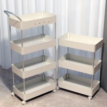 Trolley storage rack kitchen toilet movable pulley storage rack household multi-layer snack storage rack