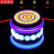 Solid Wood Sophora Apricots Wood Tops Luminous Ice Gaga Children Adults Fitness Wooded Alpaca Whip Rope Middle Aged Tops