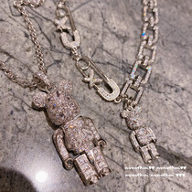 Little Red Riding Book Great God Recommend Outlets Guangdong Warehouse Brand Withdrawal Discount Diamond Bear Cuba Necklace
