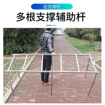 2022 Upper new pendulum rack folding multifunctional shelf ground stall table portable booth display iron frame Night Hot
