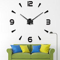 Amazon Exploits Creative Fashion Design Living-room Bedroom DIY Wall Sticker Oversize Acrylic Mirror Hanging Clock