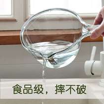 Fall without breaking the water spoons deepen the thickened home deepen the high through long handle plastic big creative kitchen transparent scoop water ladle