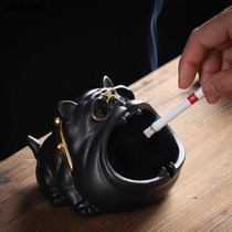 Cute Cartoon Evil Dog Ceramic Ashtrays Creativity Personality Fashion Windproof Large Living Room Home Tide Ashtrays