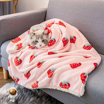 Cat cushions sleeping with winter warm kitty blankets ground mat dogs sleeping mat blankets quilts for cat and pet supplies