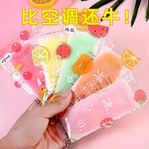 Summer ice cold sticker students cool and heatstroke cooling theorist cute fruit taste summer refreshing brain-heatstroke ice sticker