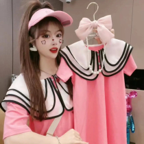 Not the same fries Street pro Dress Ocean Gas Doll Collar Dress Girl Dress Girl Skirt 2022 Summer Dress New Female Dress Wave