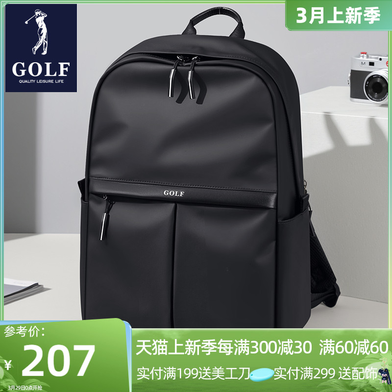 GOLF バックパック メンズ カジュアル 大容量 旅行 パソコン バックパック トレンド キャンバス 中学生 大学生 バッグ