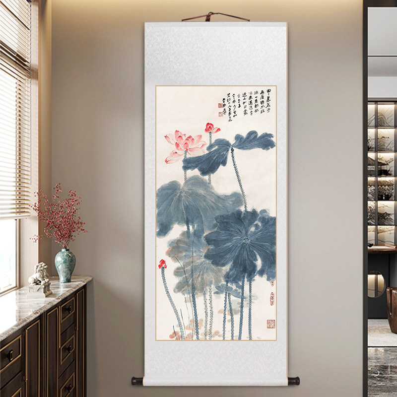 张大千荷花装饰画-张大千荷花装饰画促销价格、张大千荷花装饰画品牌- 淘宝