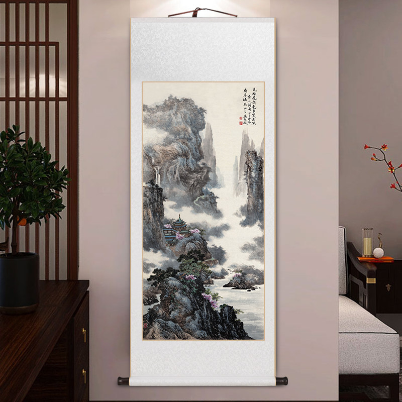 山水画轴-山水画轴促销价格、山水画轴品牌- 淘宝