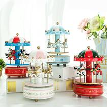 Rotating Trojan Music Box Eight-Oil Box Creative Students Children Give Gifts Gift Gifts