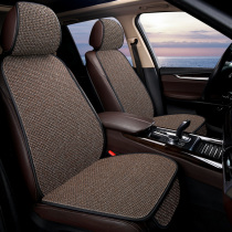Car waist car backrest linen ice silk sheet Four Seasons universal breathable car cushion car waist pillow