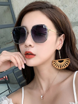 Sunglasses womens 2022 new trendy high-end ins sunglasses Korean version of the tide anti-UV big face display