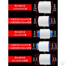110 75PVC pipe check valve bathroom ventilation fan Yuba check valve anti-odor fresh air system windproof