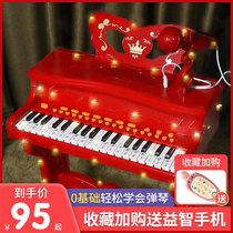 Childrens piano toys can play the electronic organ with a microphone beginner girl 2 baby 3 years old 5 children 6 birthday gift