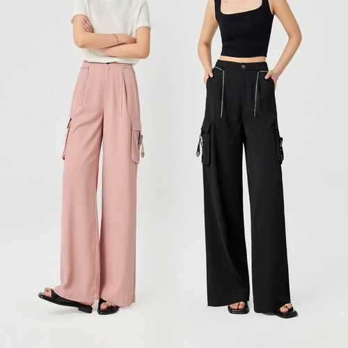 Универсальные штаны, съемная цепь, свободный прямой крой