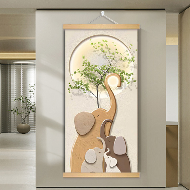 玄关壁画大象-玄关壁画大象促销价格、玄关壁画大象品牌- 淘宝