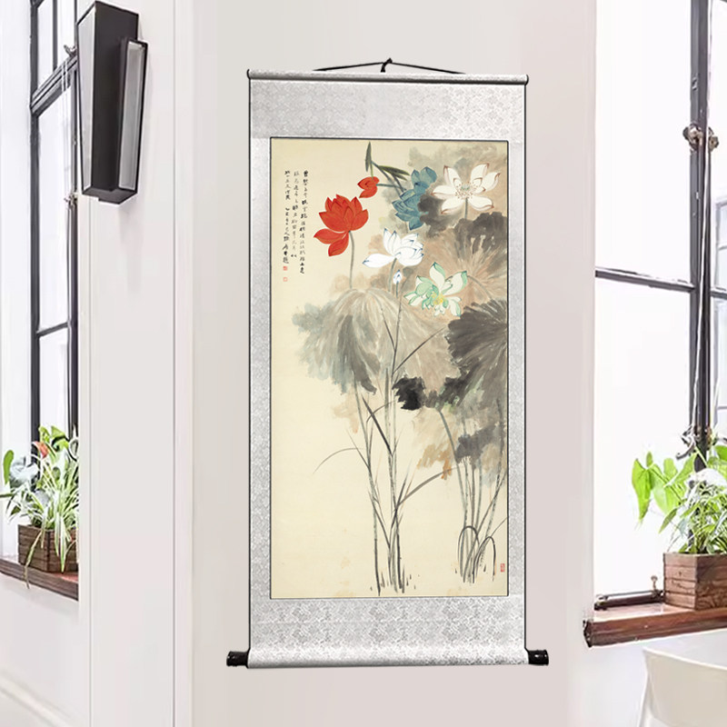 张大千荷花图挂画-张大千荷花图挂画促销价格、张大千荷花图挂画品牌- 淘宝