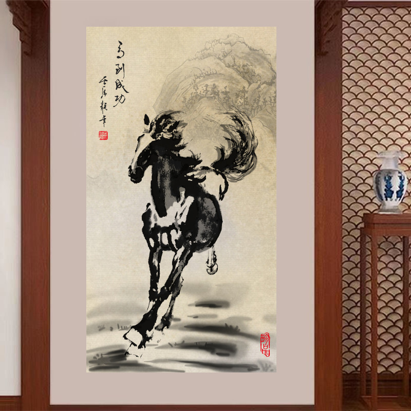 八骏图水墨画-八骏图水墨画促销价格、八骏图水墨画品牌- 淘宝
