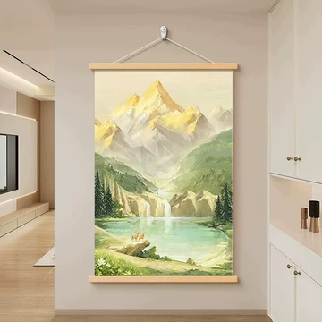 日照金山风景挂画50×50cm-日照金山风景挂画50×50cm促销价格、日照金山