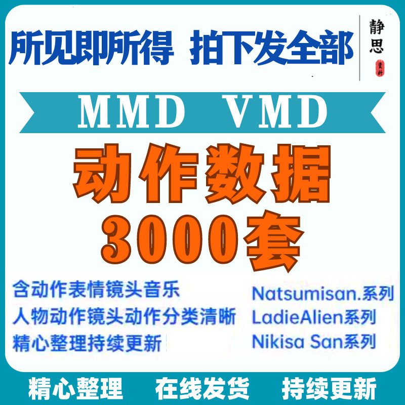 2025年MMD动作VMD舞蹈数据合集怎么用？含表情镜头音乐的一站式素材指南_修改器_淘宝游戏网