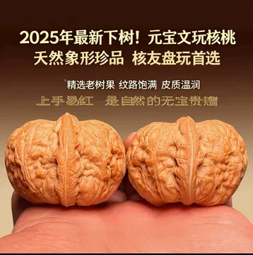 ❤️新入荷❤️No.672❤️文玩くるみ（文玩核桃） 精配元宝 文玩核桃元宝-文玩核桃元宝促销价格、文玩核桃元宝品牌- 淘宝