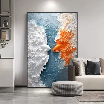 锦鲤3D浮雕玄关画-锦鲤3D浮雕玄关画促销价格、锦鲤3D浮雕玄关画品牌- 淘宝