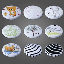 Cup lid ceramic cup cup cup cup cup cover accessories bone ceramic lid round common purpose