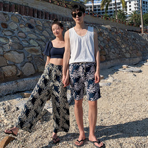 Couple swimsuit 2021 summer new split seaside vacation honeymoon Korean ins student beach hot spring set