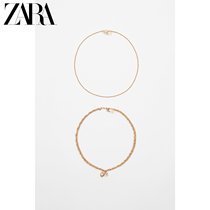 ZARA New Women bright light chain necklace set 04736333303