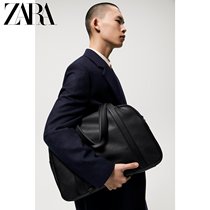 ZARA new mens bag black large capacity casual handbag 3104920040