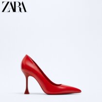 ZARA Spring Summer New Products Women Shoes Red Temperament Workplace OL Wind Heels 2246810020