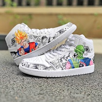 Sneakers custom diy private custom hand-painted shoes graffiti color change cartoon animation to map custom AJ1 AF1 transformation