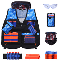 Childrens tactical vest toy gun CS game Battle special soft bullet Soft Bullet Gun Nerf with stuffed vest