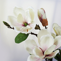 Large Jade Orchid Emulation Flower Single Branch Decoration Fake Flowers New Chinese High White Jade Blue Flowers Dry Bouquet Wedding Flowers Bouquet Wedding Flowers