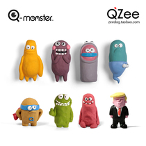 QZee Canada Qmonster pet dog toy Latex sound bite-resistant mud human young medium and large dogs for children
