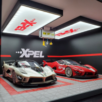 Car model underground parking garage 1 18 simulation car overrun parking lot model scene dust display box