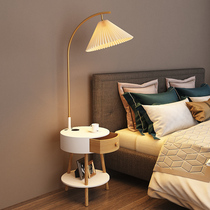 One coffee table with drawer floor lamp Nordic living room sofa next to ins bedroom bedside table reading lamp