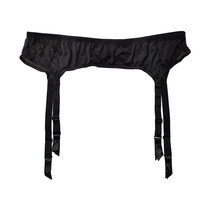 Black ladies size mesh metal buckle sexy stockings garter belt GA1527