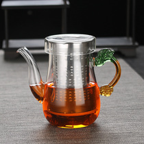Heat-resistant glass Black Tea Teapot tea set stainless steel filter teapot tea breinner Puer Black Tea Kung Fu teapot
