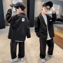 Boys suit Spring and Autumn Host Dress Suit 8-year-old boy formal dress 10 childrens casual small suit